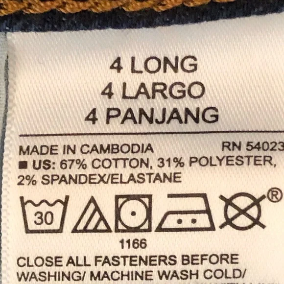 Old navy kicker boot cut mid rise jeans size 4 Long - Picture 13 of 14